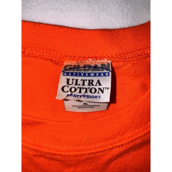 Gildan Orange Sturgis 2005 Sleeveless Shirt XL Graphic Tee Cotton - Picture 4 of 12